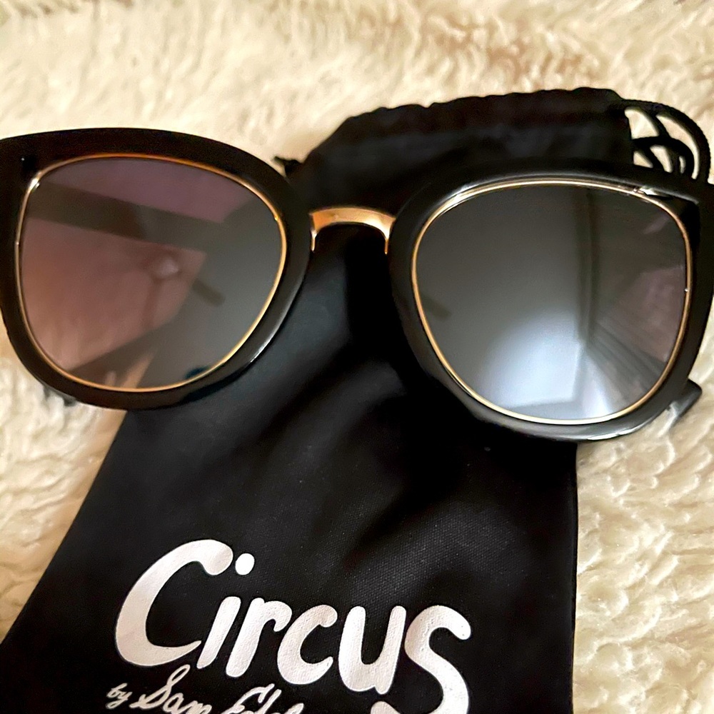 Gold Rimmed Sunglasses